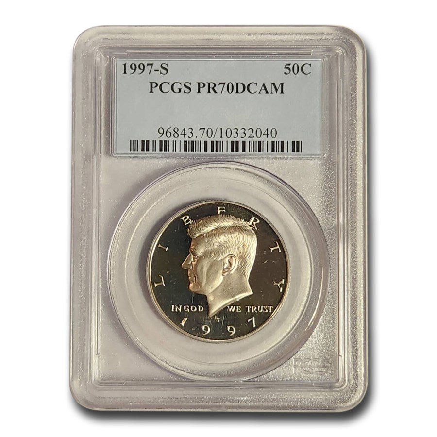 1997-S Kennedy Half Dollar PR-70 DCAM PCGS