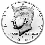 1997-S Silver Kennedy Half Dollar 20-Coin Roll Proof