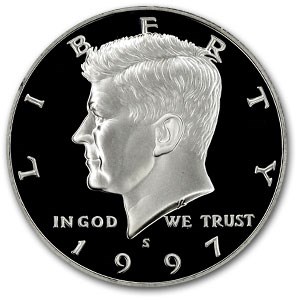 1997-S Silver Kennedy Half Dollar Gem Proof