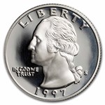 1997-S Washington Quarter 40-Coin Roll Proof (Silver)