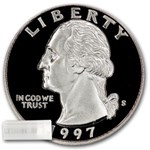1997-S Washington Quarter 40-Coin Roll Proof