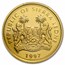 1997 Sierra Leone Gold $250 Dollars Diamond Victoria PR-63 PCGS