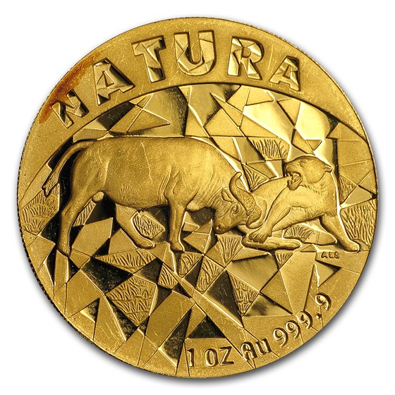 1997 South Africa 1 oz Proof Gold Natura 100 Rand Buffalo 1997 South Africa 1 oz Proof Gold Natura 100 Rand Buffalo