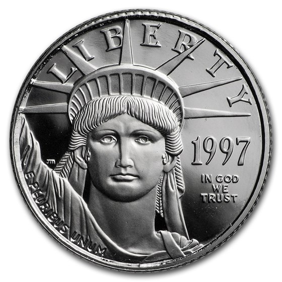 1997-W 1/10 oz Proof American Platinum Eagle (Capsule Only)