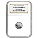 1997-W 1/10 oz Proof American Platinum Eagle PF-69 NGC