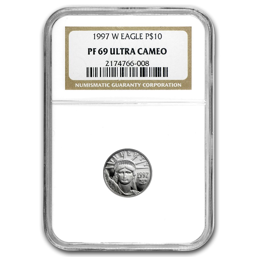 1997-W 1/10 oz Proof American Platinum Eagle PF-69 NGC