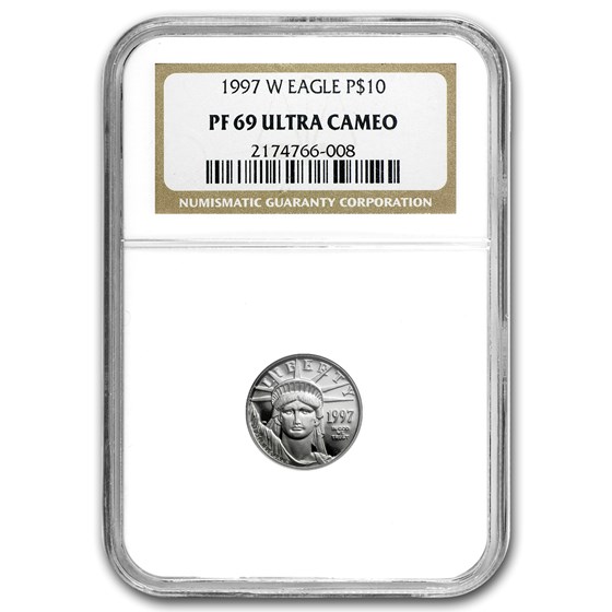 1997-W 1/10 oz Proof American Platinum Eagle PF-69 NGC 1997-W 1/10 oz Proof American Platinum Eagle PF-69 NGC
