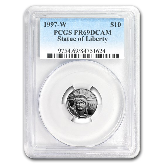 1997-W 1/10 oz Proof American Platinum Eagle PR-69 PCGS 1997-W 1/10 oz Proof American Platinum Eagle PR-69 PCGS