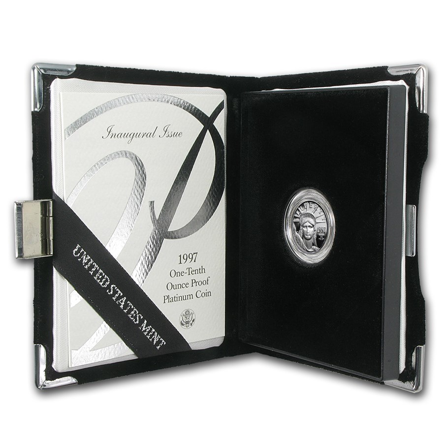 1997-W 1/10 oz Proof American Platinum Eagle (w/Box & COA)