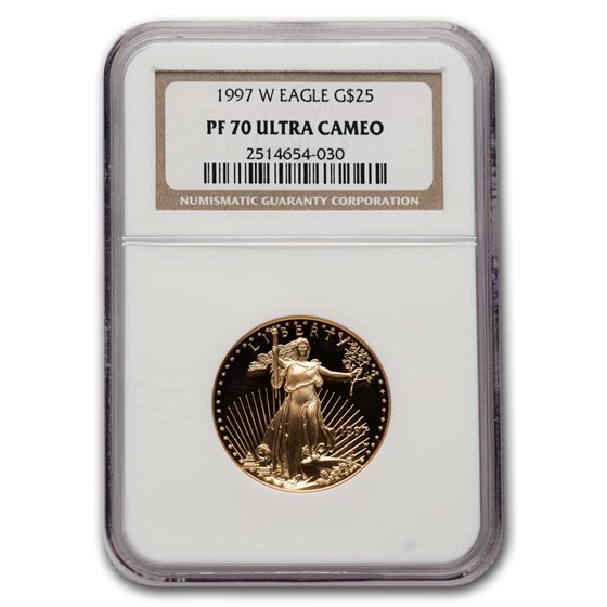 1997-W 1/2 oz Proof American Gold Eagle PF-70 UCAM NGC 1997-W 1/2 oz Proof American Gold Eagle PF-70 UCAM NGC