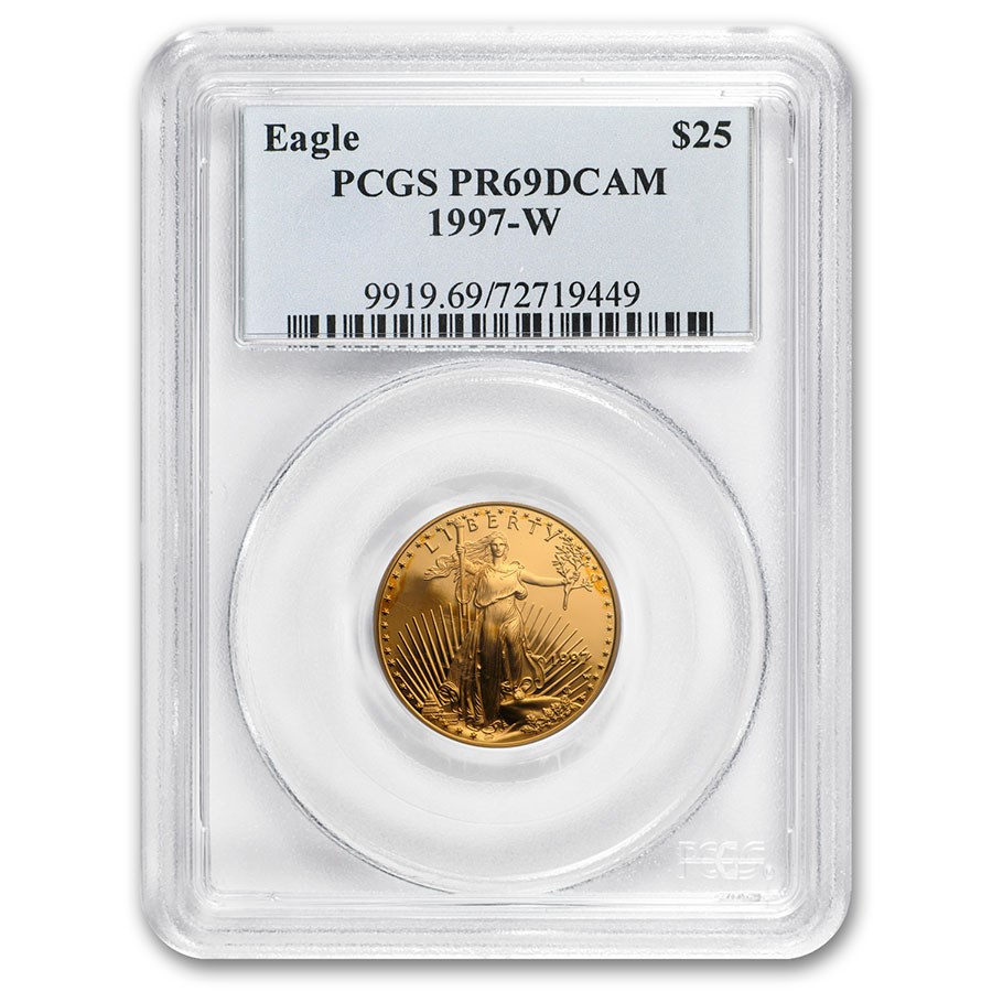 1997-W 1/2 oz Proof American Gold Eagle PR-69 DCAM PCGS