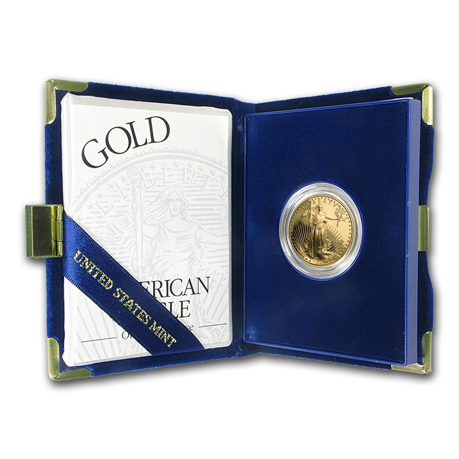 1997-W 1/2 oz Proof American Gold Eagle (w/Box & COA)