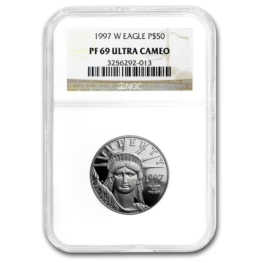 1997-W 1/2 oz Proof American Platinum Eagle PF-69 NGC