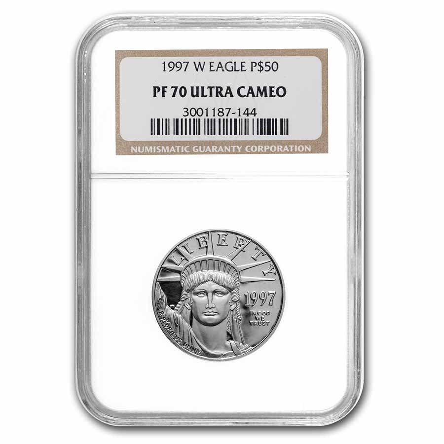 1997-W 1/2 oz Proof American Platinum Eagle PF-70 UCAM NGC