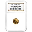 1997-W 1/4 oz Proof American Gold Eagle PF-69 NGC