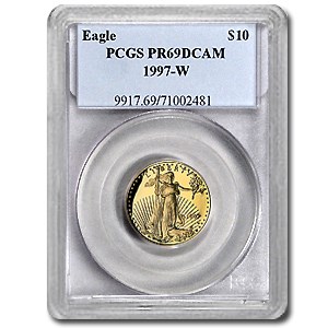 1997-W 1/4 oz Proof American Gold Eagle PR-69 PCGS 1997-W 1/4 oz Proof American Gold Eagle PR-69 PCGS