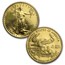 1997-W 4-Coin Proof American Gold Eagle Set (w/Box & COA)
