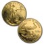 1997-W 4-Coin Proof American Gold Eagle Set (w/Box & COA)