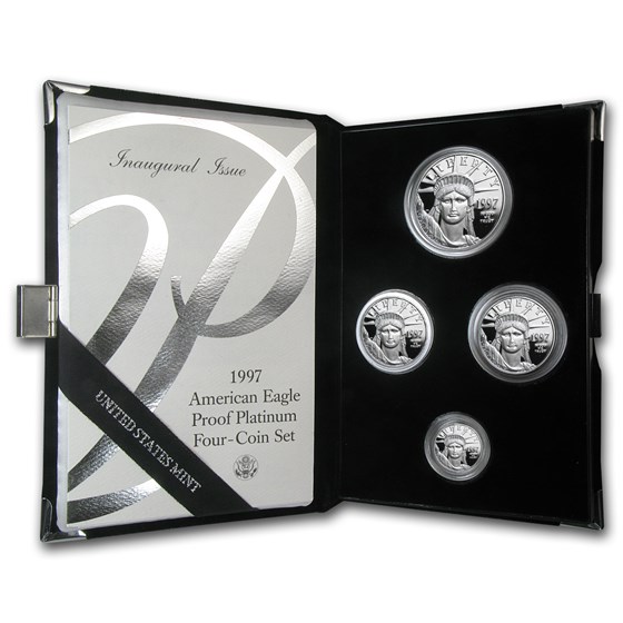 1997-W 4-Coin Proof American Platinum Eagle Set (w/Box & COA) 1997-W 4-Coin Proof American Platinum Eagle Set (w/Box & COA)