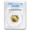 1997-W Gold $5 Commem Jackie Robinson MS-69 PCGS