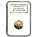 1997-W Gold $5 Commem Jackie Robinson PF-70 NGC