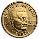1997-W Gold $5 Commem Jackie Robinson Proof (Capsule Only)