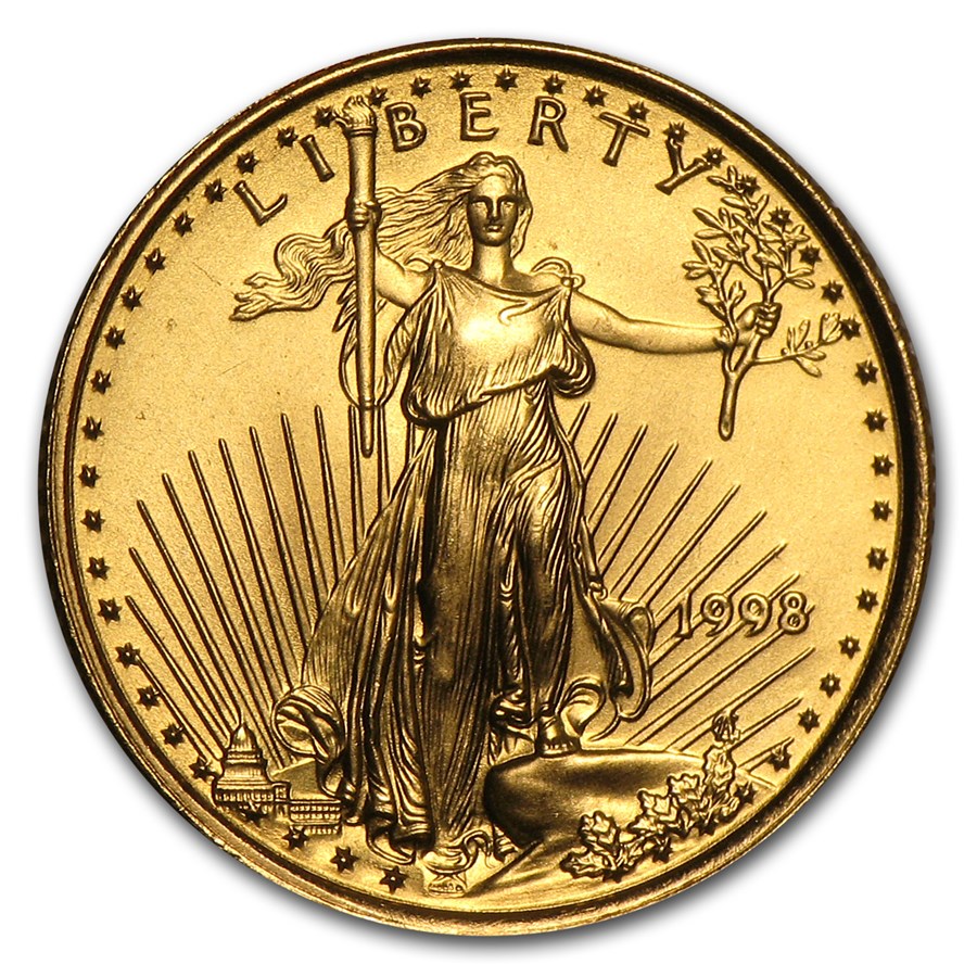 1998 1/10 oz American Gold Eagle BU
