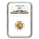 1998 1/10 oz American Gold Eagle MS-69 NGC