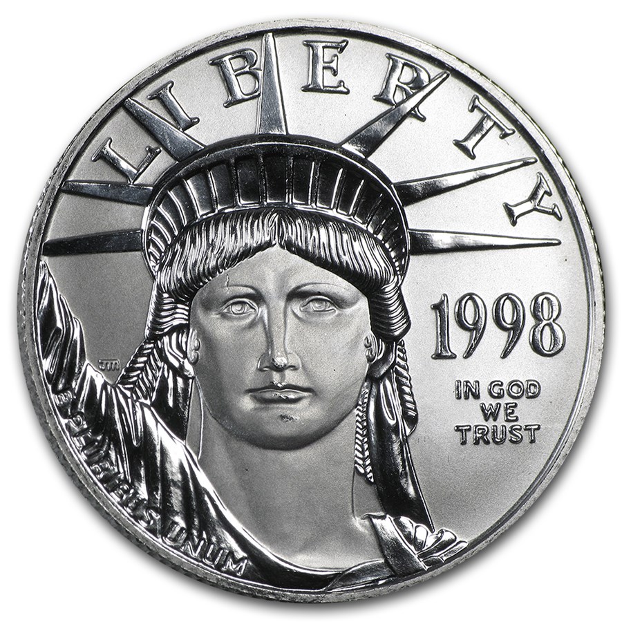 1998 1/2 oz American Platinum Eagle BU