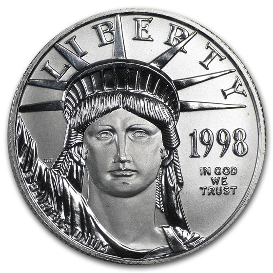 1998 1/2 oz American Platinum Eagle BU 1998 1/2 oz American Platinum Eagle BU