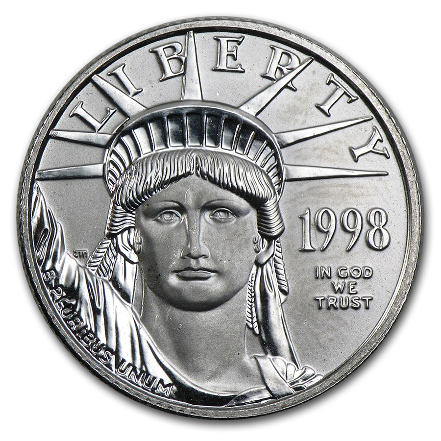 1998 1/4 oz American Platinum Eagle BU