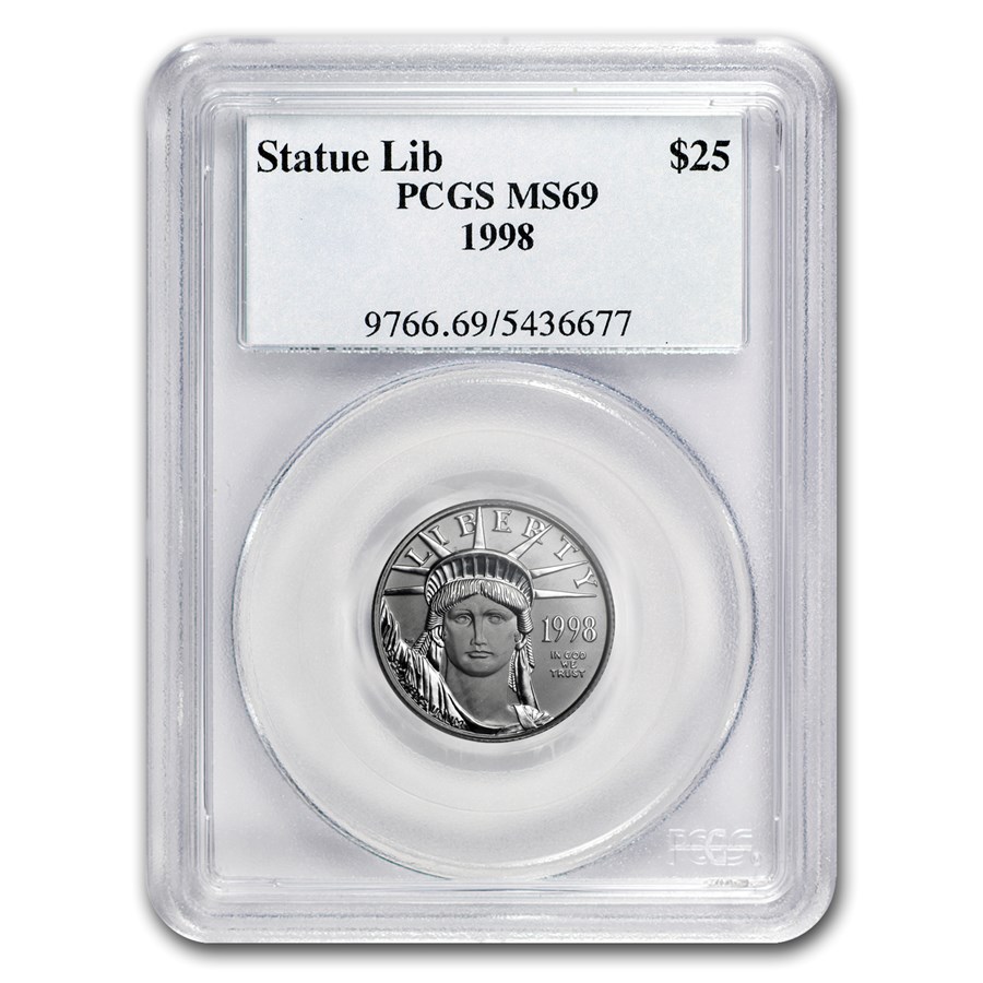 1998 1/4 oz American Platinum Eagle MS-69 PCGS