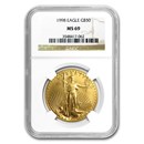 1998 1 oz American Gold Eagle MS-69 NGC