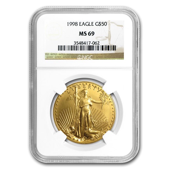 1998 1 oz American Gold Eagle MS-69 NGC