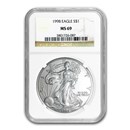 1998 American Silver Eagle MS-69 NGC