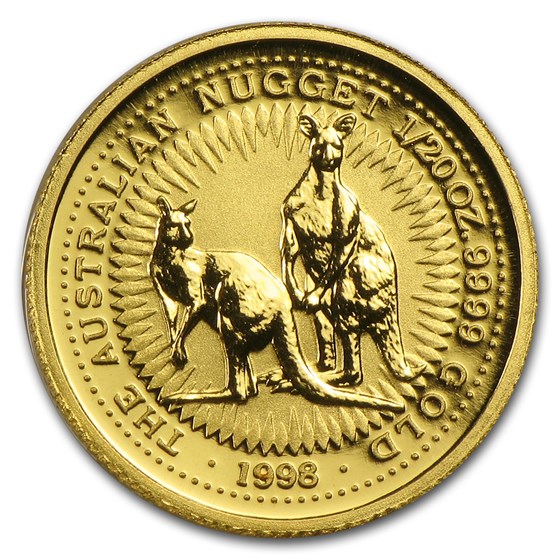 1998 Australia 1/20 oz Gold Nugget