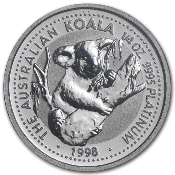1998 Australia 1/4 oz Platinum Koala BU 1998 Australia 1/4 oz Platinum Koala BU
