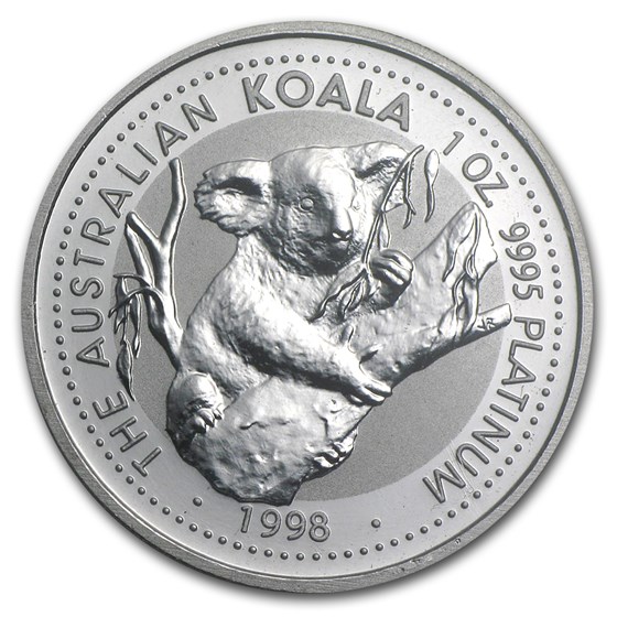 1998 Australia 1 oz Platinum Koala BU 1998 Australia 1 oz Platinum Koala BU