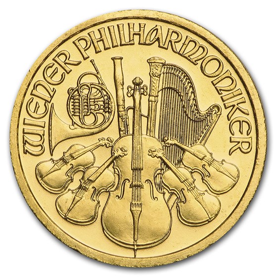 1998 Austria 1/10 oz Gold Philharmonic BU 1998 Austria 1/10 oz Gold Philharmonic BU