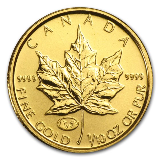 1998 Canada 1/10 oz Gold Maple Leaf BU (Family of Eagles Privy) 1998 Canada 1/10 oz Gold Maple Leaf BU (Family of Eagles Privy)