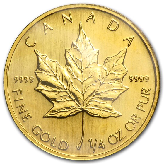 1998 Canada 1/4 oz Gold Maple Leaf BU 1998 Canada 1/4 oz Gold Maple Leaf BU