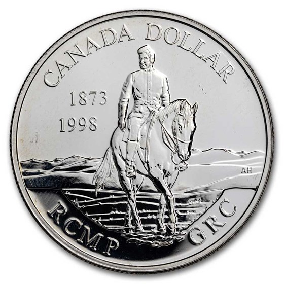 1998 Canada Silver Dollar BU (RCMP 125th Anniversary) 1998 Canada Silver Dollar BU (RCMP 125th Anniversary)
