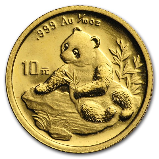 1998 China 1/10 oz Gold Panda Small Date BU (Not Sealed) 1998 China 1/10 oz Gold Panda Small Date BU (Not Sealed)