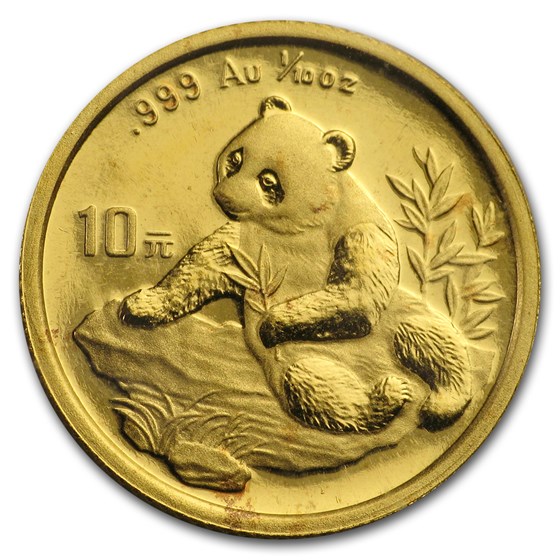 1998 China 1/10 oz Gold Panda Small Date BU (Sealed) 1998 China 1/10 oz Gold Panda Small Date BU (Sealed)