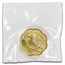 1998 China 1/2 oz Gold Year of the Tiger Flower Coin (Sealed)
