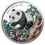 1998 China 1/2 oz Silver Panda (Colorized)