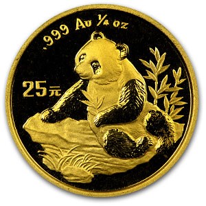 1998 China 1/4 oz Gold Panda BU (Not Sealed) 1998 China 1/4 oz Gold Panda BU (Not Sealed)