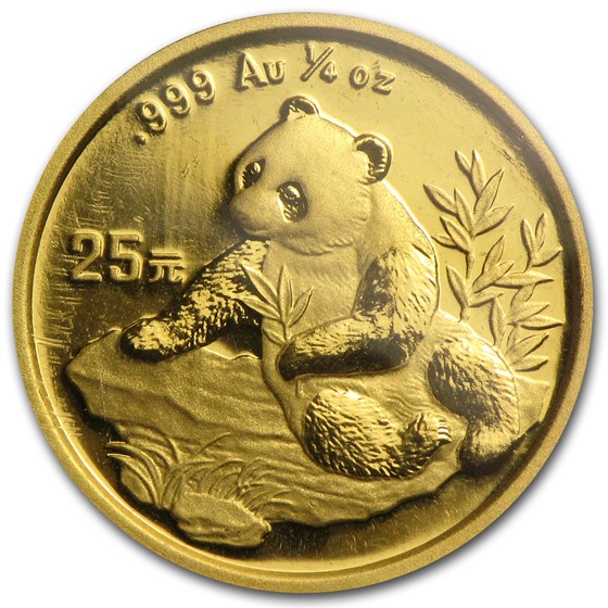 1998 China 1/4 oz Gold Panda Small Date BU (Sealed) 1998 China 1/4 oz Gold Panda Small Date BU (Sealed)