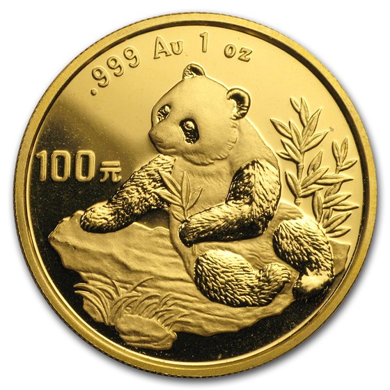 1998 China 1 oz Gold Panda Small Date BU (In Capsule) 1998 China 1 oz Gold Panda Small Date BU (In Capsule)