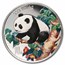 1998 China 1 oz Silver Panda BU (Colorized)